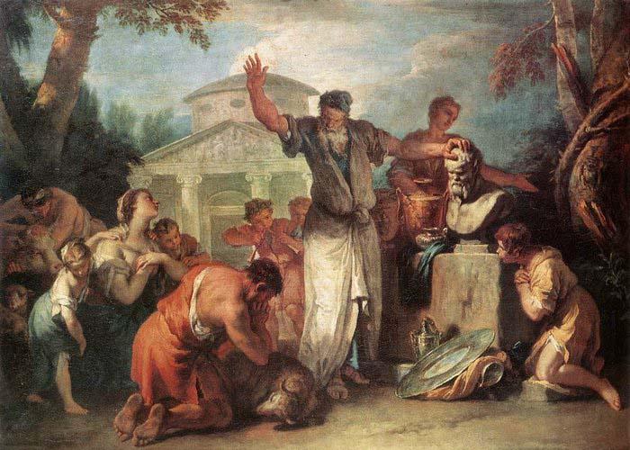 RICCI, Marco Sacrifice to Silenus